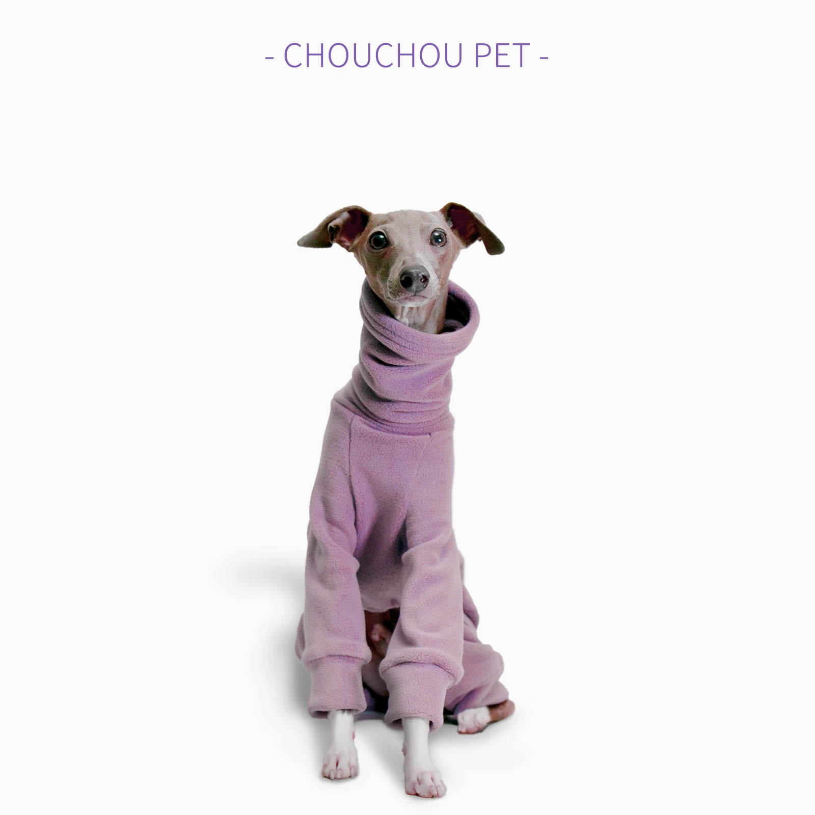 Whippet Galgo Italiano Ropa Polar Jammies Invierno cuello alto estiramiento ropa para mascotas
