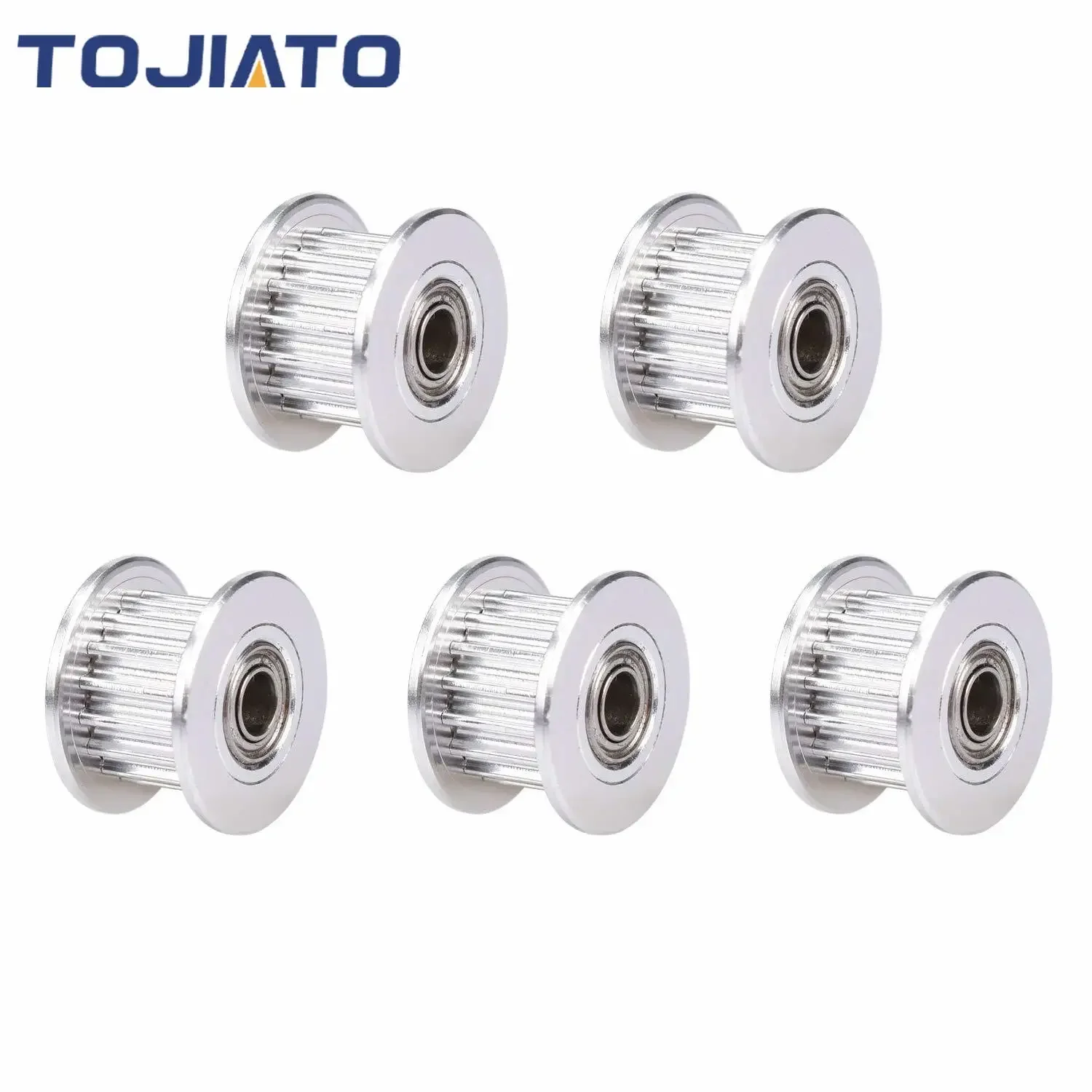 Polea de distribución tensora GT2, diámetro de rueda de 16/20 dientes, 3/5mm, ancho de dientes de engranaje de aluminio de 6/10mm para impresora Reprap Ender 3 CR10, 2/4/6 Uds.