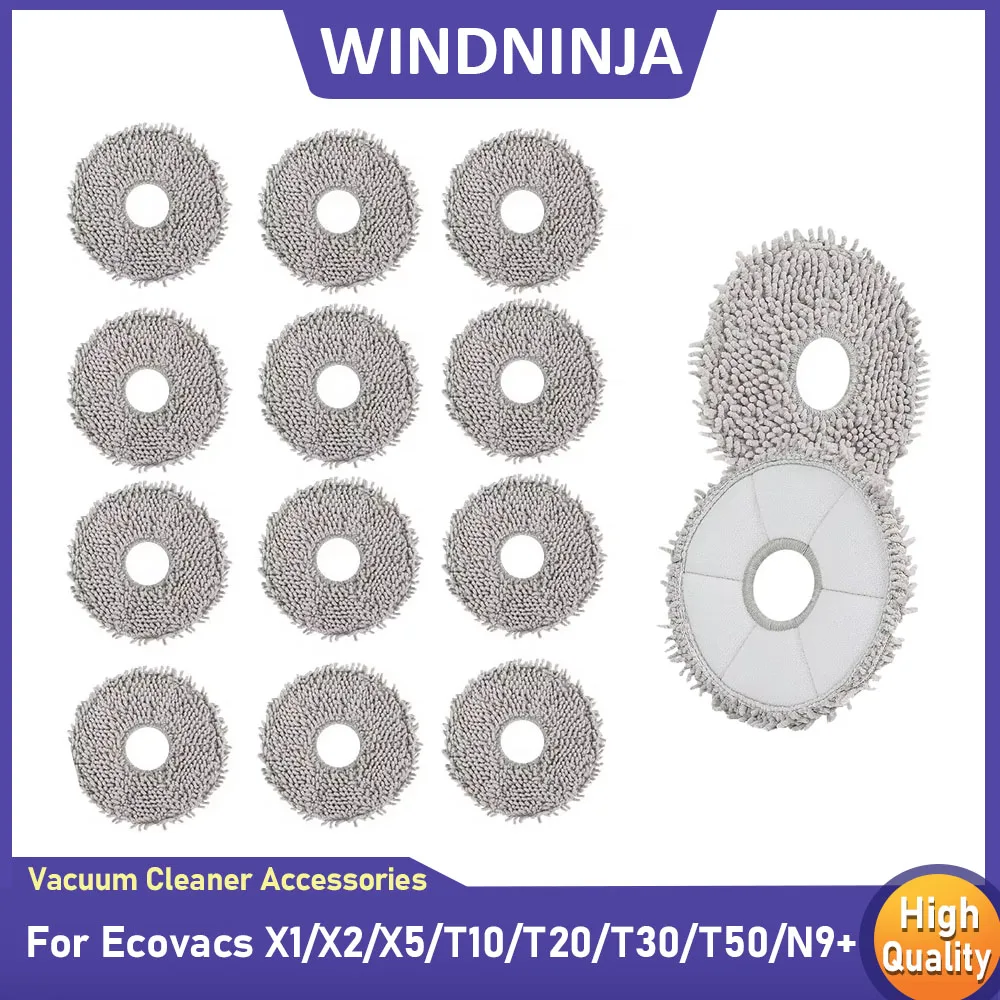 Paño de Mopa para Aspiradora Robótica ECOVACS Deebot X1 Omni, X2 Omni, T30 Pro Omni, X1, X2, T5, T50, T10, T20 Omni, T30s Combo