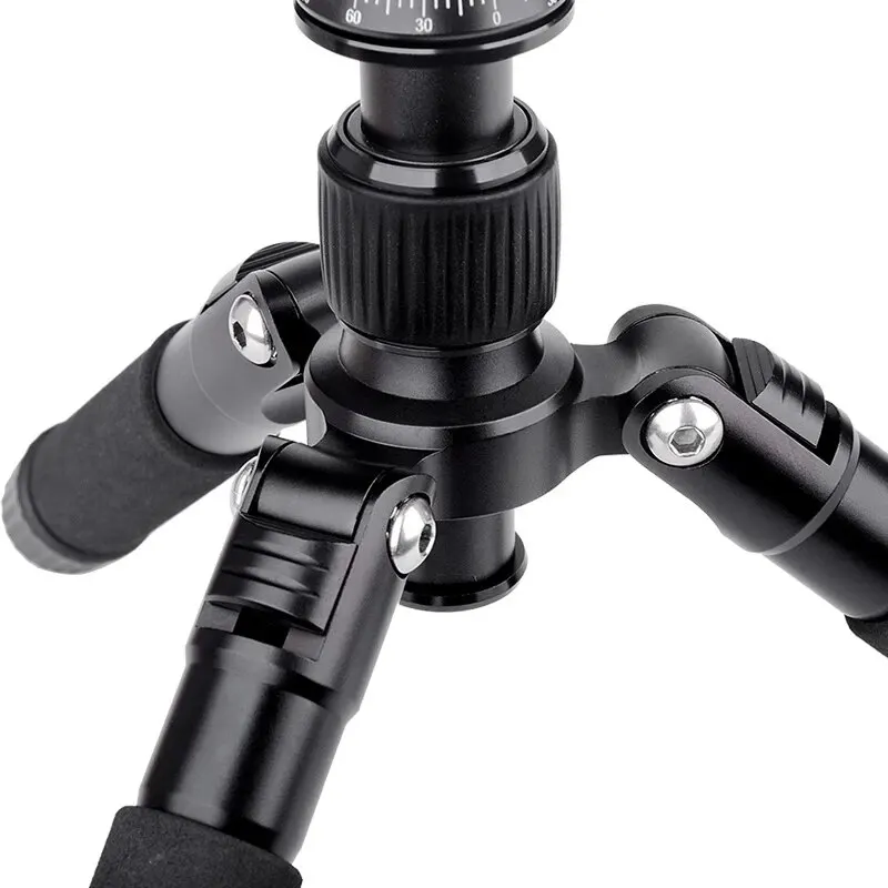 Trípode portátil FM5S, soporte de viaje ligero, Mini trípode de vídeo de sobremesa con cabezal de bola de 360 grados para cámara DSLR SLR