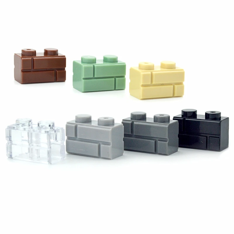 Bloques de construcción DIY para niños, figuras de pared, ladrillos, 1x2 1x3 1x4 L, bloques de construcción creativos educativos, tamaño de ladrillo Compatible, bloques pequeños