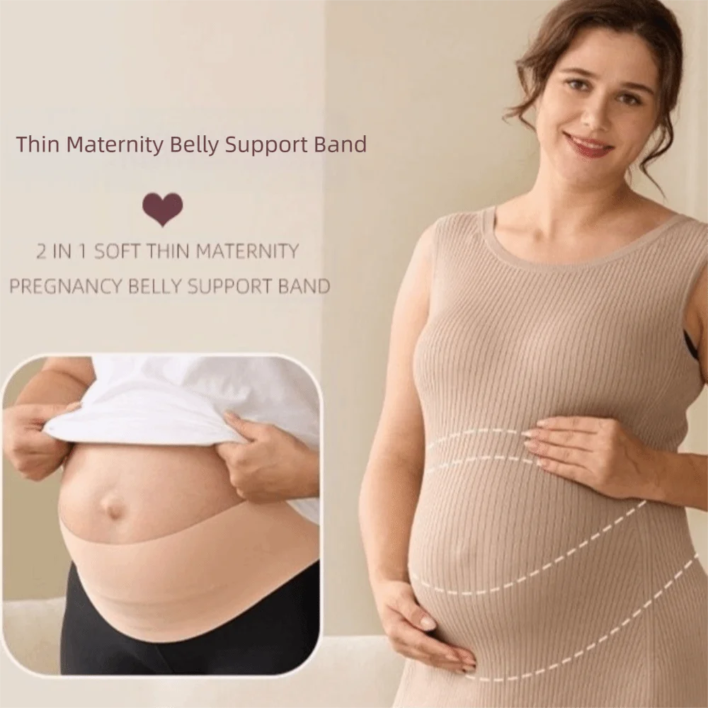 Nuevo cinturón de maternidad de una pieza, cinturón ajustable para el cuidado de la espalda, cinturón fino para maternidad, Protector de Abdomen, uso de maternidad