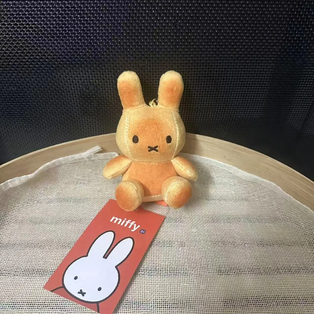 Llavero Decorativo con Colgante de Cabeza de Conejo Miffy Kawaii, Accesorio para Mochila, Regalo, Juguete