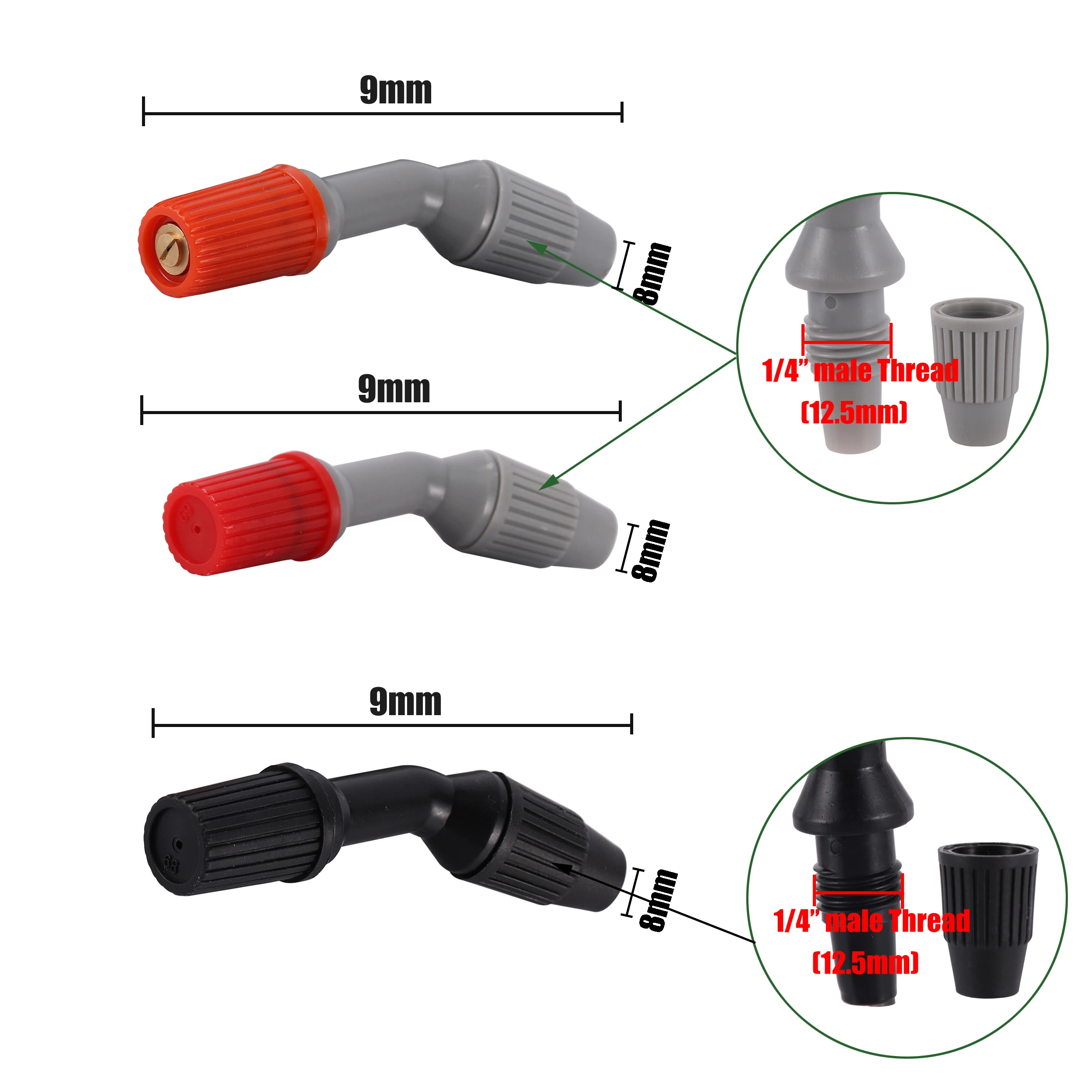 Boquilla de Pulverización Ajustable para Reemplazar la Boquilla de Pulverizador de Mochila, Herramienta de Riego para Jardín, Granja y Huerto, Dispositivo de Irrigación, 1 Pieza