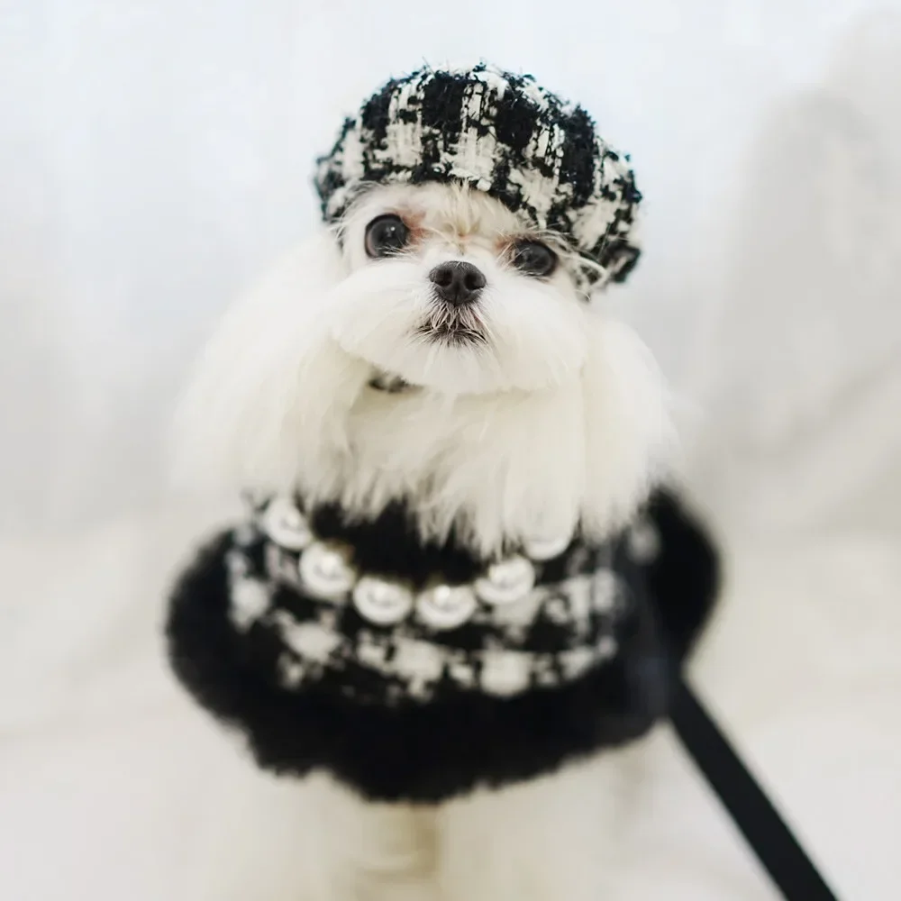 Capa de Navidad para perro, Abrigo a cuadros para perro, Capa para mascota, Capa de felpa para mascota, Capa para perro, Correa de tracción para gato, Ropa de diseño para perro, Ropa para mascota