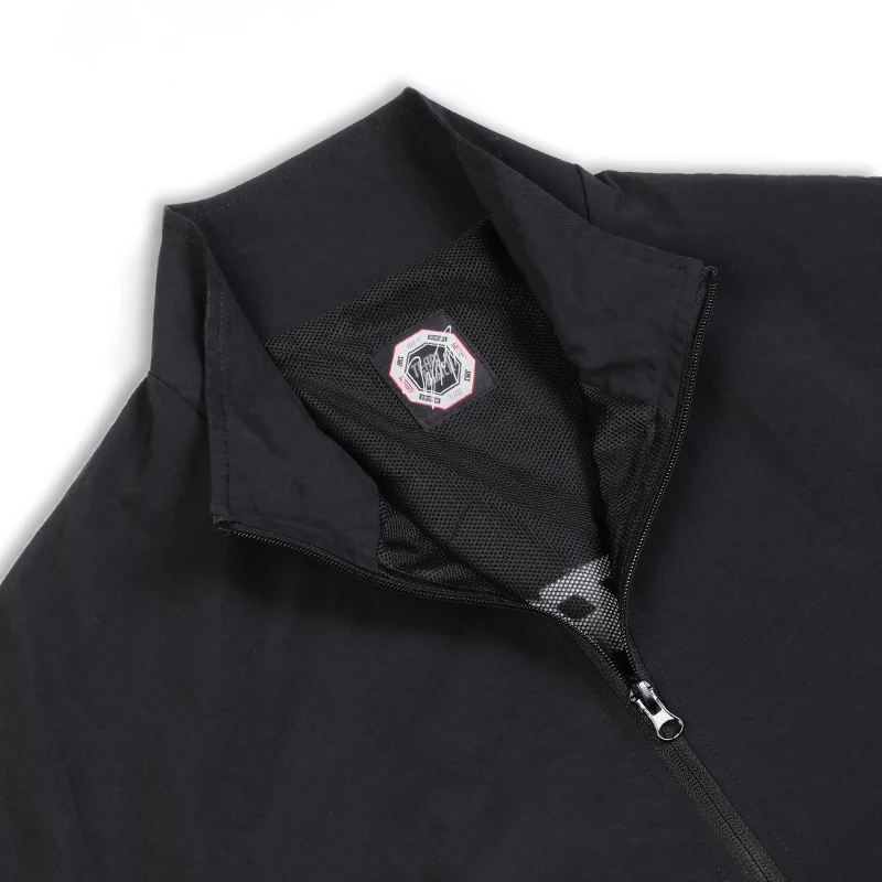 Jinx Team-Chaqueta negra cortavientos Unisex, abrigo deportivo para hombre y mujer, ropa deportiva holgada, Top de manga larga bordado, prendas de vestir exteriores Y2k
