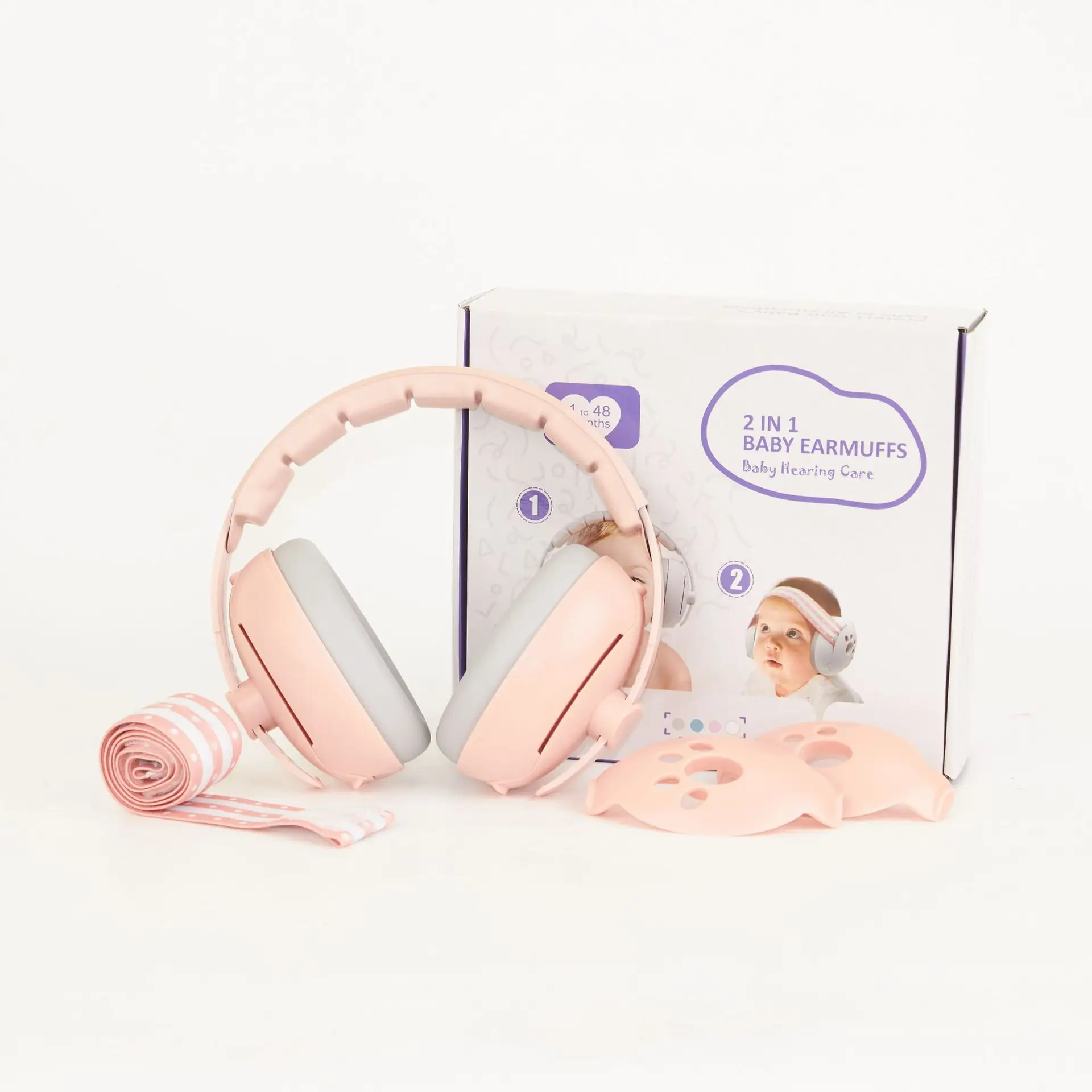 Protección auditiva para bebés y niños pequeños, orejeras con reducción de ruido, auriculares para bebés contra daños auditivos, mejoran el sueño