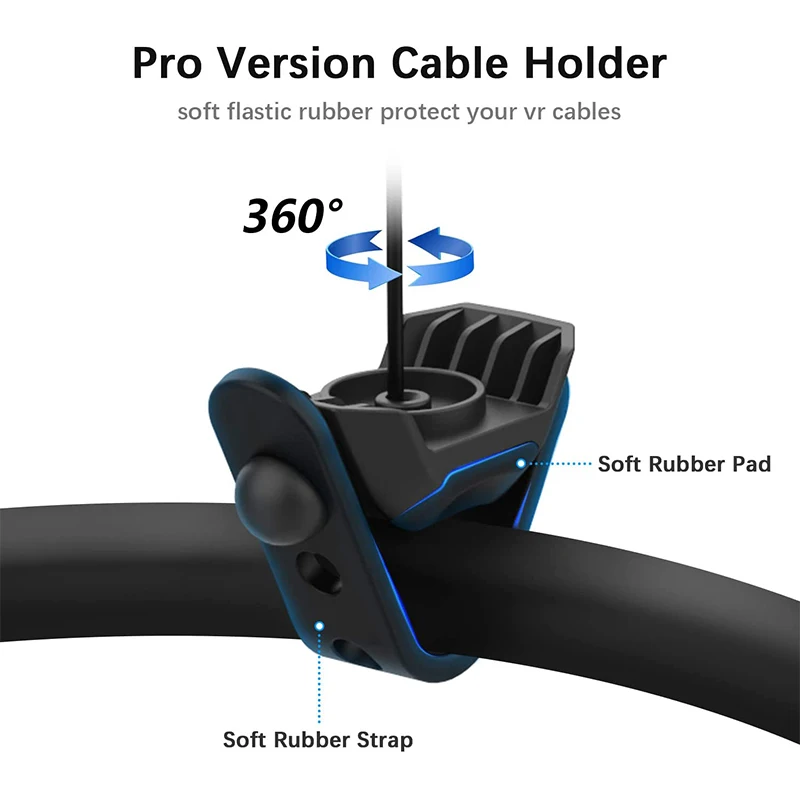 Gestión de cables de VR para Meta Oculus Quest 2, Rift S, Valve Index, HTC Vive, Vive Pro, HP Reverb G2, PSVR Link, accesorios de VR