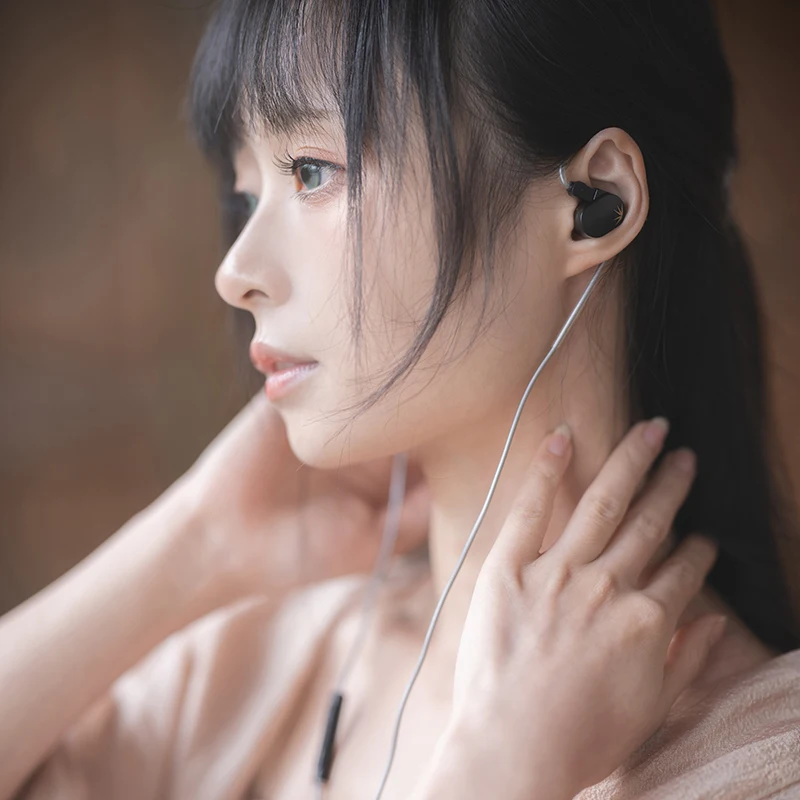 Auriculares MOONDROP CHU II DSP de alto rendimiento con controlador dinámico, monitores intrauditivos USB-C TIPO-C con micrófono.