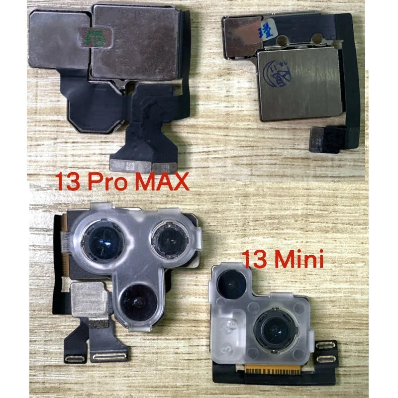 Cámara Trasera Completamente Probada para iPhone 12 13 14 15 16 Pro Max Mini Plus - Repuesto de Cable Flexible de Lente Principal