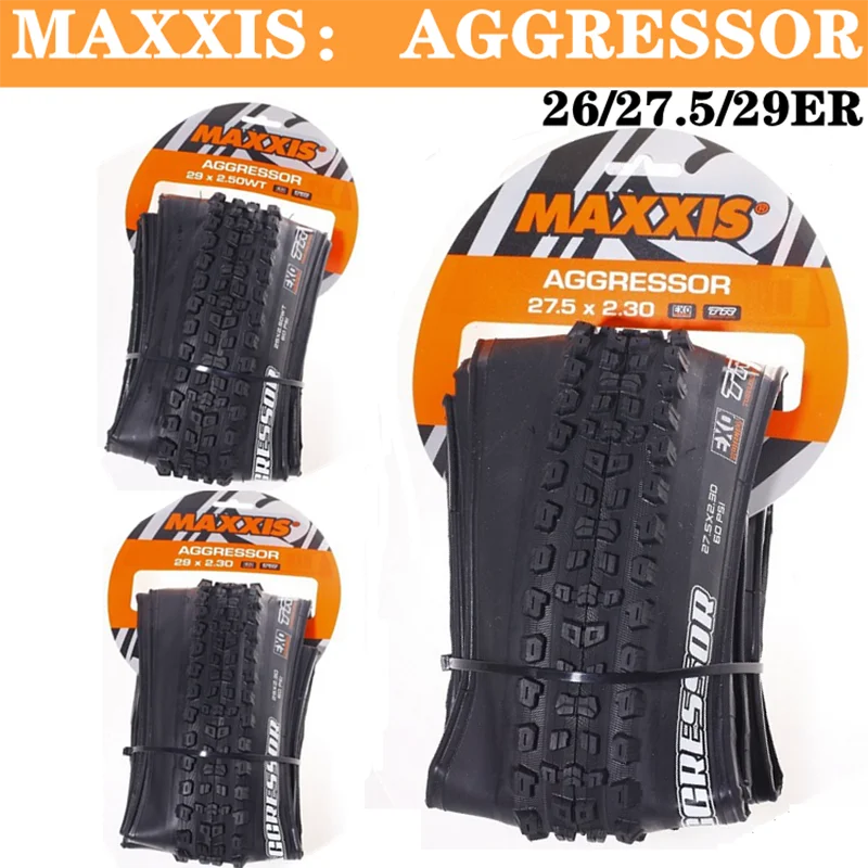 1 unidad MAXXIS 29 AGGRESSOR bicicleta 26X2,3 27,5X2,3/2,5 29X2,3 29*2,5 EXO protección TR sin cámara 29er plegable MTB neumático de bicicleta de montaña