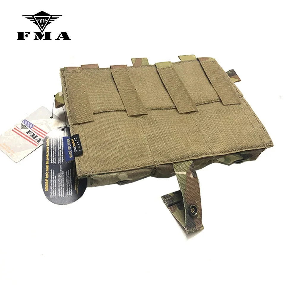 FMA M4 5,56 bolsa para revistas tríada MC Airsoft bolsa táctica Mag para chaleco táctico AVS JPC chaleco Molle Panel frontal