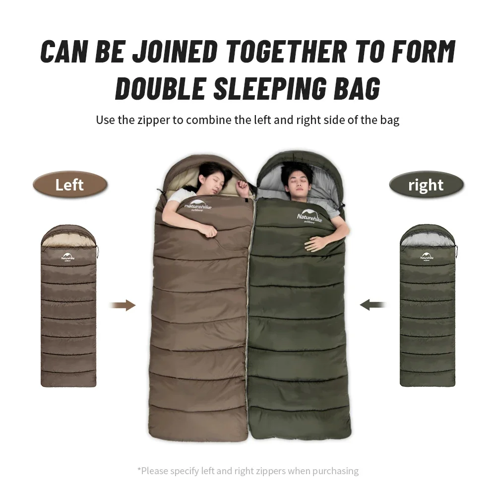 Naturehike-saco de dormir de algodón ultraligero, equipo de Camping, saco de dormir de emergencia, equipo de campamento, edredón de llama de hielo