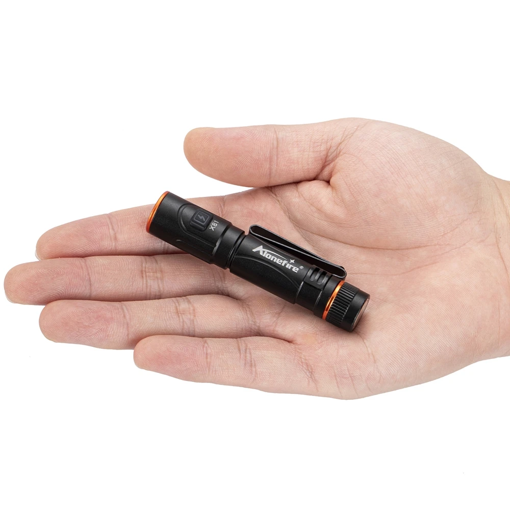 Mini linterna LED EDC de alta luminosidad, recargable por USB, con imán, pequeña linterna de bolsillo para exteriores, camping, senderismo, iluminación de emergencia