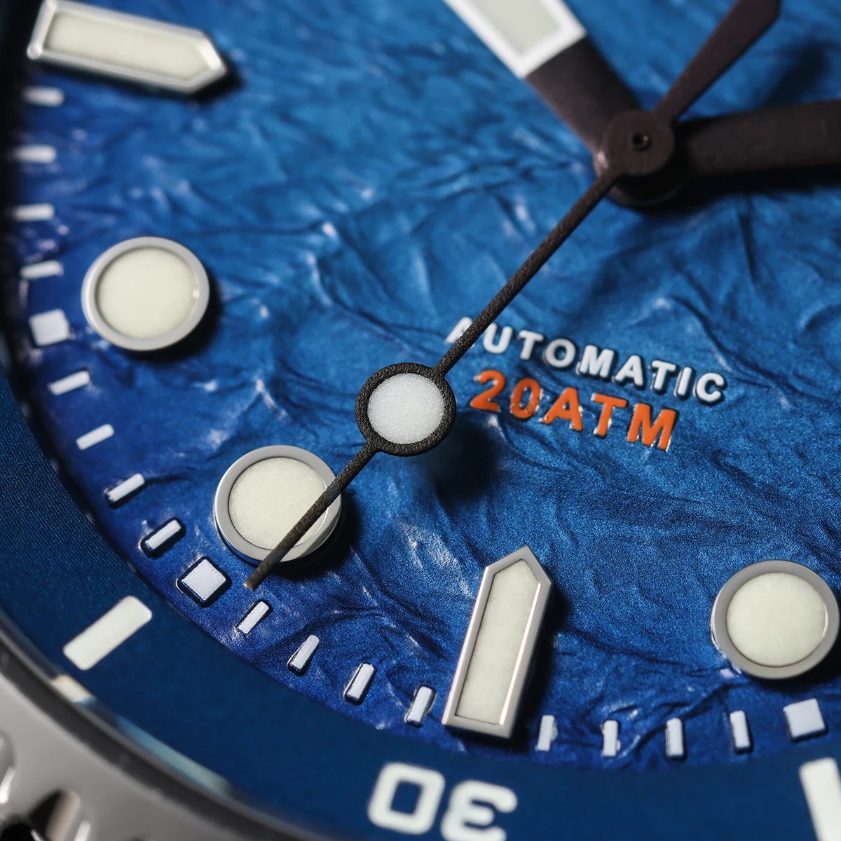 Reloj de buceo automático BERNY para hombre, reloj de lujo con zafiro 316L, esfera New Wave, resistente al agua hasta 200M, relojes mecánicos de buceo para hombre