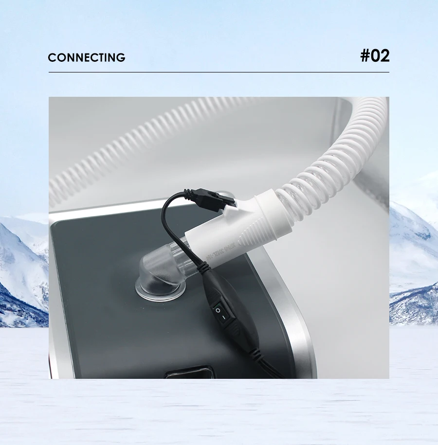 Ventiladores para BMC Resmed manguera de tubo calentado 70 pulgadas 1,8 m tubo calentador de respirador para Apnea durmiente Anti Sorning envío gratis