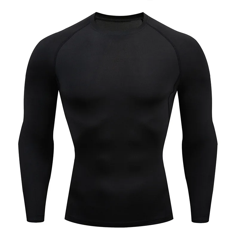 Camiseta deportiva Dry Fit de alta calidad para hombre, camiseta deportiva para gimnasio y Fitness MMA, camiseta para correr, compresión, transpirable, Rashguard integral