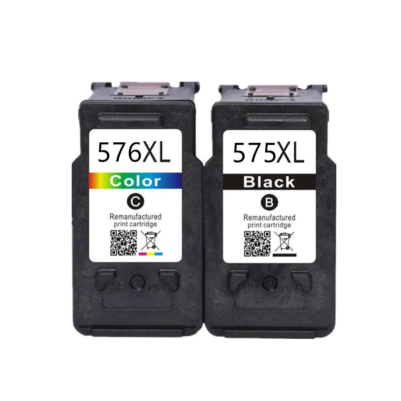 Cartucho de tinta remanufacturado 575 XL 576 XL PG575 CL576 PG-575 CL-576 para impresora Canon PIXMA TS3550i TS3551i TR4750i TR4751i