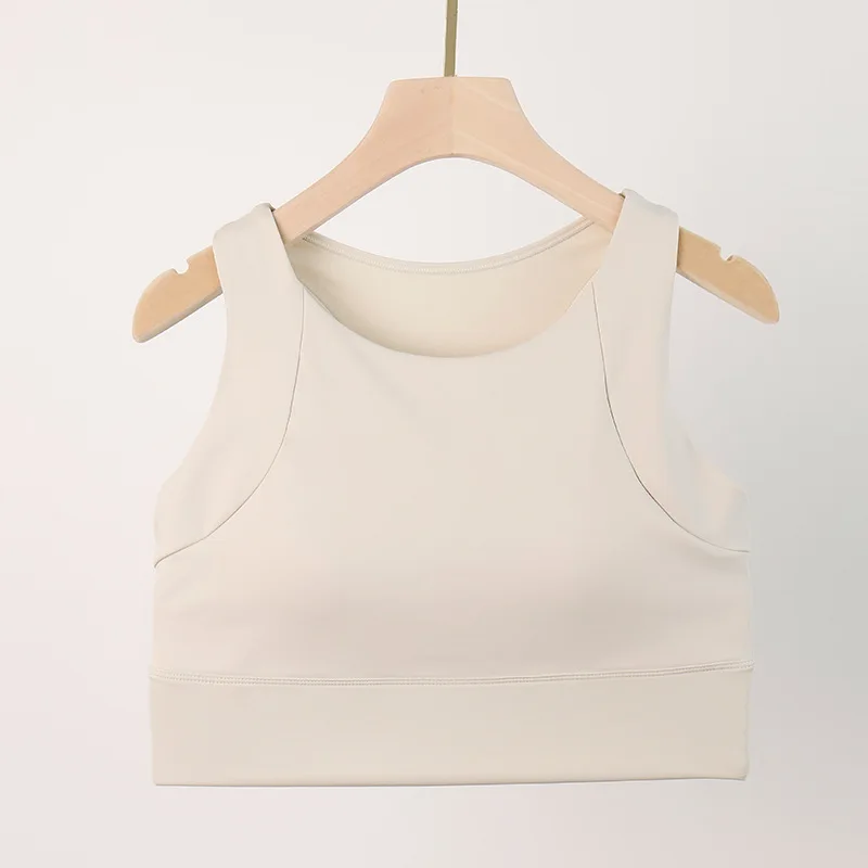 Tops cortos deportivos antigolpes de alta resistencia para mujer, chaleco de Yoga con almohadillas integradas, sujetadores de gimnasio para correr y Fitness de alto impacto