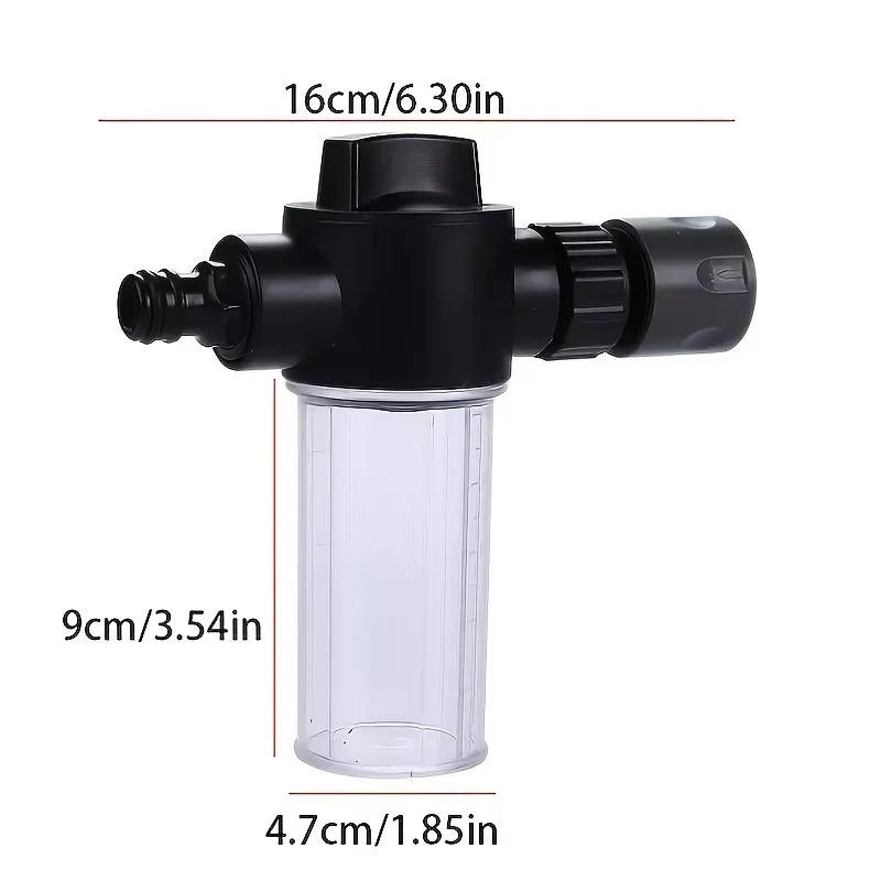 Pistola de agua de varilla larga de alta presión de Metal, portátil y ajustable, con olla de espuma de 100Ml, Kit de riego de jardín