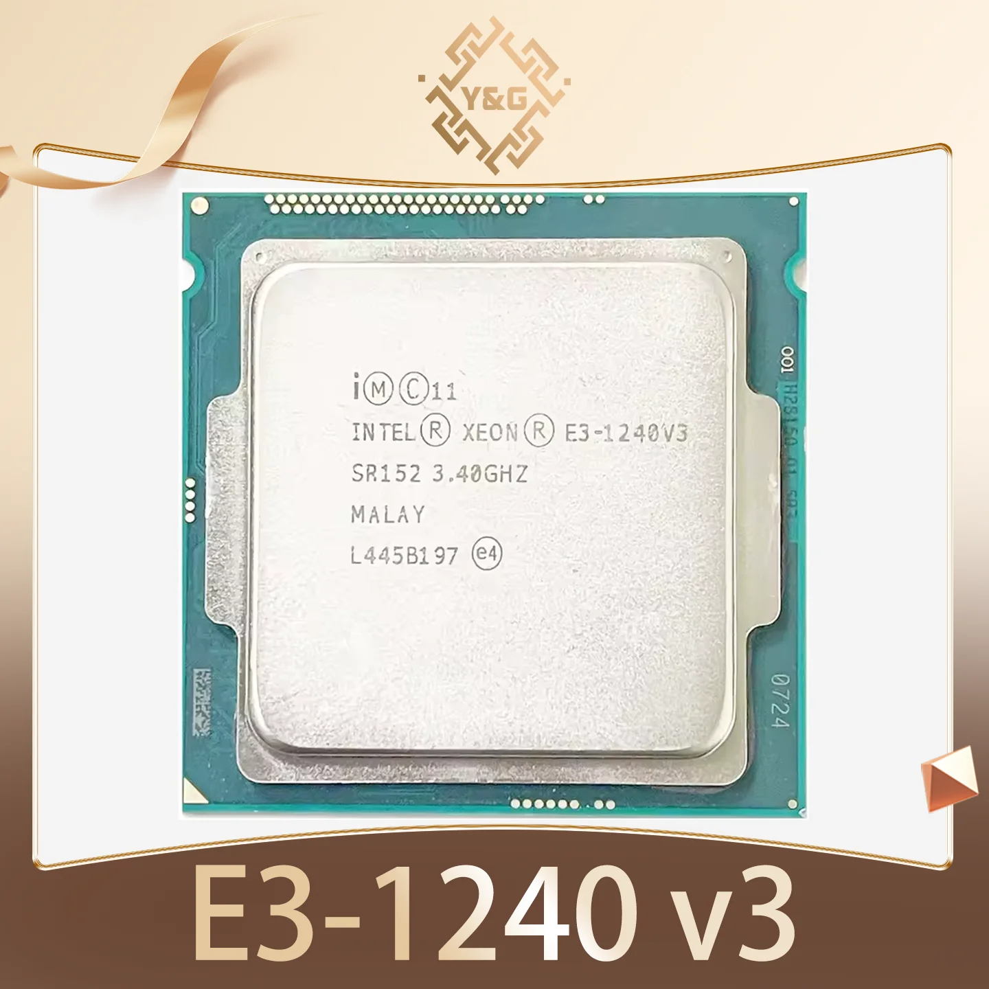 Xeon E3-1240 v3 E3 1240v3 E3 1240 v3 Procesador de CPU de ocho hilos de cuatro núcleos y 3,4 GHz 8M 80W LGA 1150