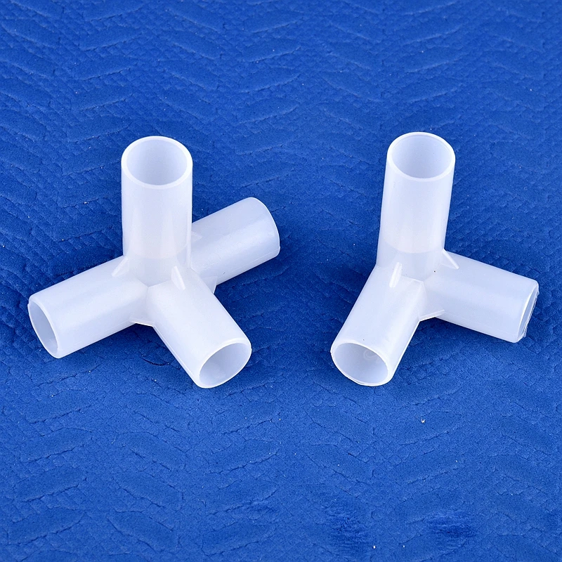 Conector de soporte para plantas de 9,8mm de diámetro interior, adaptador de tubo de junta en T de cuatro vías, accesorios para armario, estante DIY, decoraciones para patio y jardín, 2-30 Uds.
