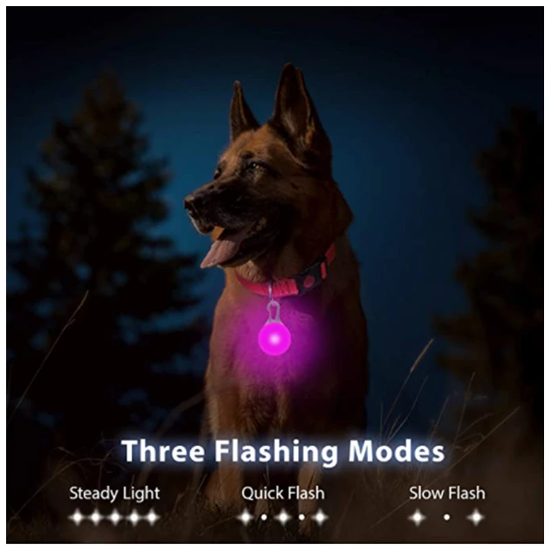 Collar Luminoso LED Ajustable para Perros, Collar Brillante Recargable por USB, Collar Intermitente Antipérdida/Anti-Accidentes de Coche, Productos para Mascotas
