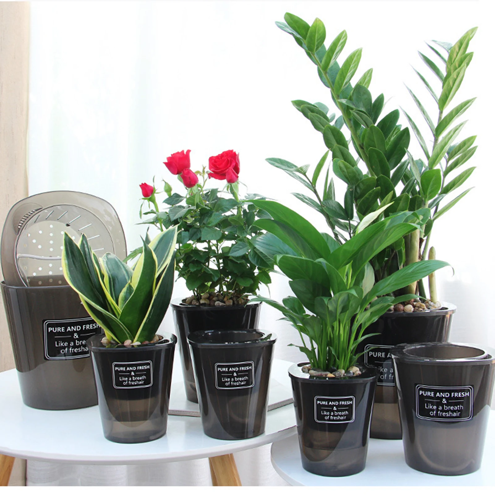 Maceta de flores hidropónica creativa, súper absorbente, conveniente, para asegurar el crecimiento saludable de las plantas verdes