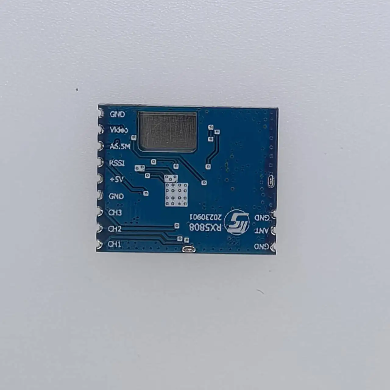 Módulo receptor RX5808 Módulo receptor de audio y vídeo inalámbrico Control SPI de 5,8G para sistemas FPV Ancho de banda de helicóptero RC 4,8 ~ 6,0 GHz