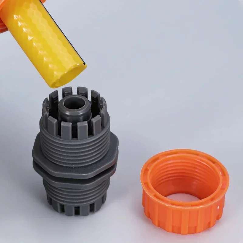 Manguera de riego de jardín, conector rápido de plástico, 1/2 ", 3/4", 1, adaptador de junta de acoplamiento macho doble, juego extensor para tubería