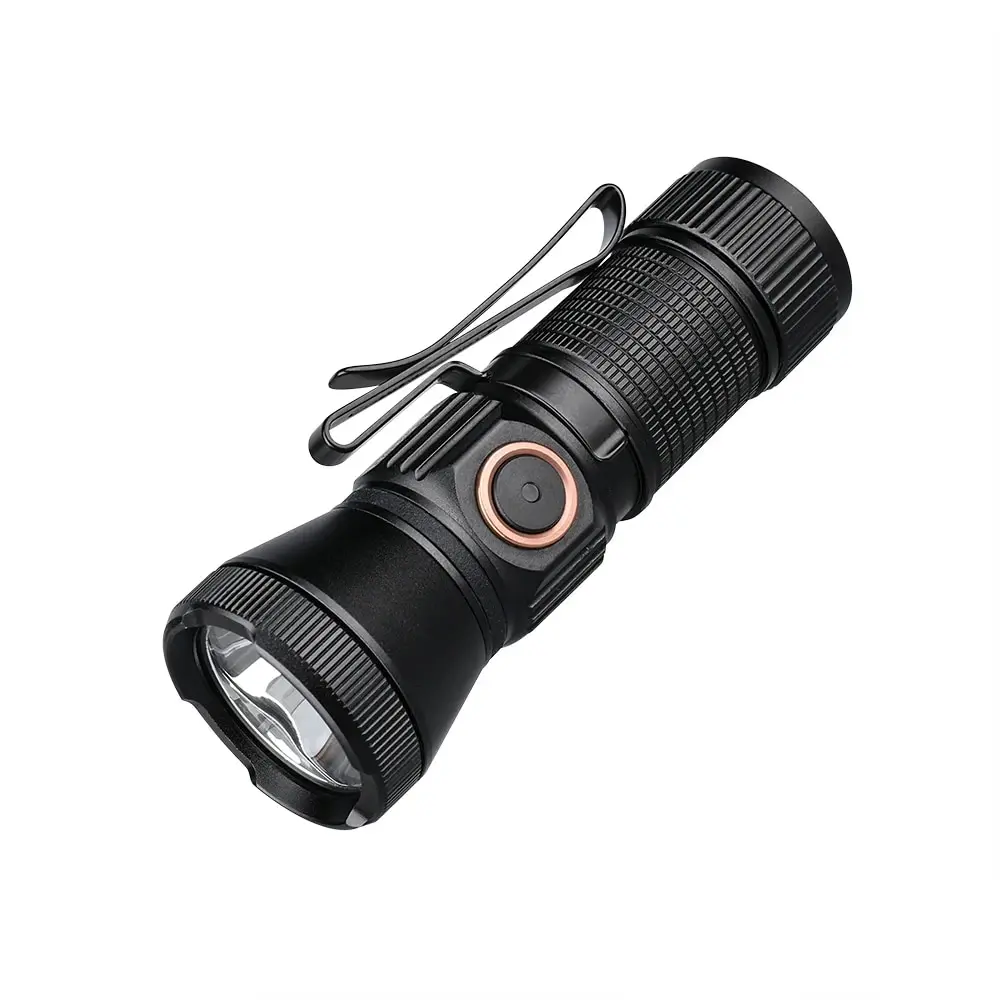 Trustfire-Mini linterna LED MT20 EDC recargable, 1050LM, tipo C, carga USB, luz de trabajo 18350, óptica MVB con cola magnética