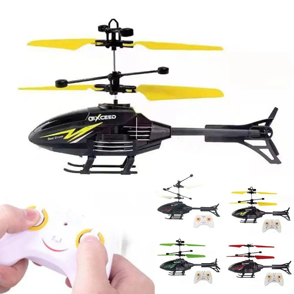 Helicóptero de Control remoto, helicóptero RC de 2 canales, juguetes para niños, juguetes voladores, suspensión de inducción infrarroja, regalos de carga de aviones