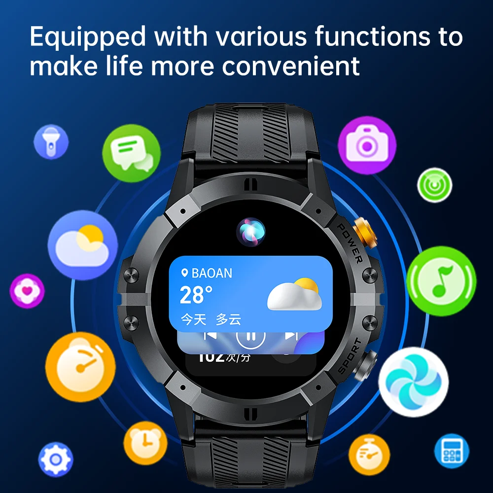 CUBOT C29 SmartWatch 1,52 pulgadas 1ATM reloj deportivo resistente al agua para hombres batería de 410mAh, llamada Bluetooth, frecuencia cardíaca y Monitor de salud 24H