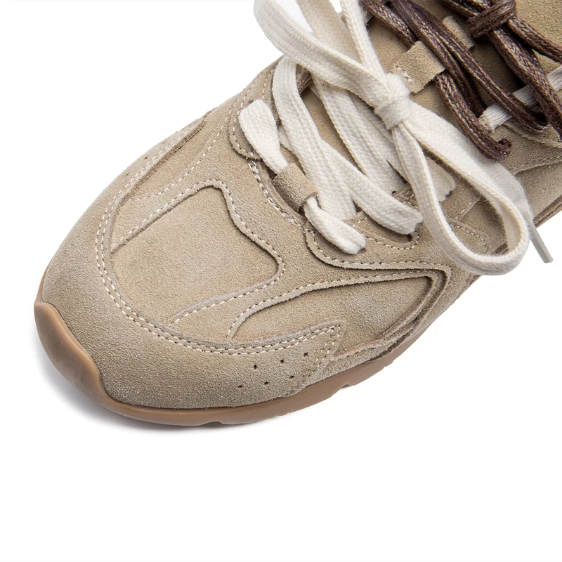 AIYUQI Zapatillas Deportivas para Mujer 2026, Nuevas Zapatillas de Entrenamiento Alemanas Antideslizantes para Mujer, Planas, Talla Grande, de Cuero Genuino, para Correr