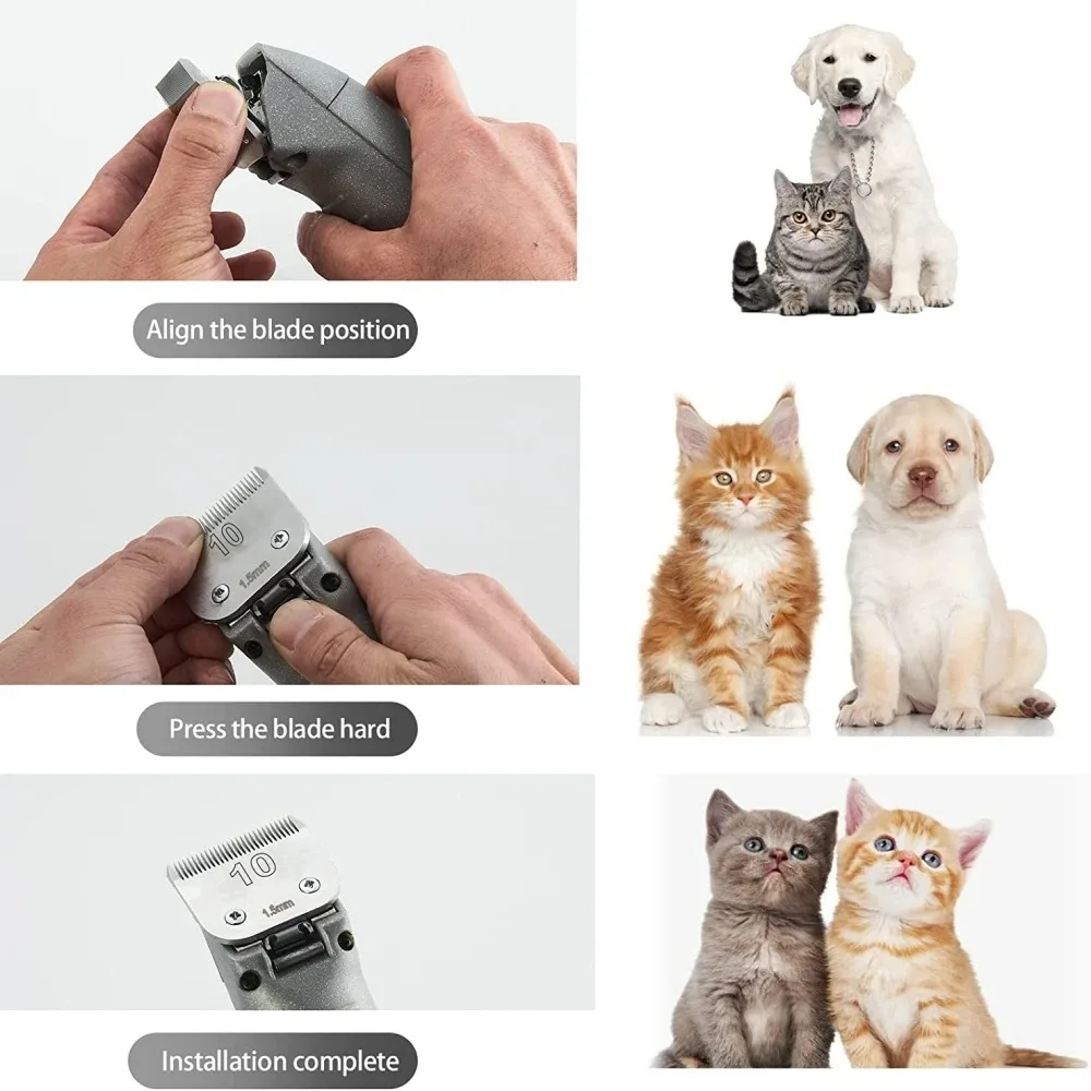 3F,4F,5F,7F 9 # ,10 # ,30 # ,40 # , 50 #   Cuchilla cortadora profesional para perros y mascotas, apta para la mayoría de Andis,Oster A5,Wahl KM Clippers, cortadoras de animales