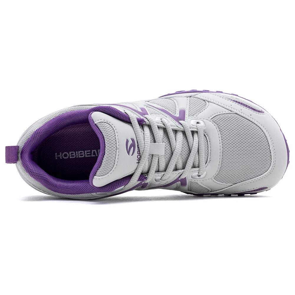 HOBIBEAR Zapatos de senderismo unisex de ancho amplio, zapatillas clásicas para correr y hacer senderismo, antideslizantes para exteriores, para mujeres y hombres