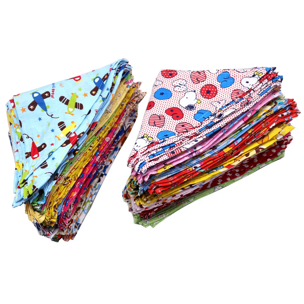S/M/L/XL 10 Uds Bandana para perros Baberos de algodón para cachorros bufanda Bandanas para perros grandes