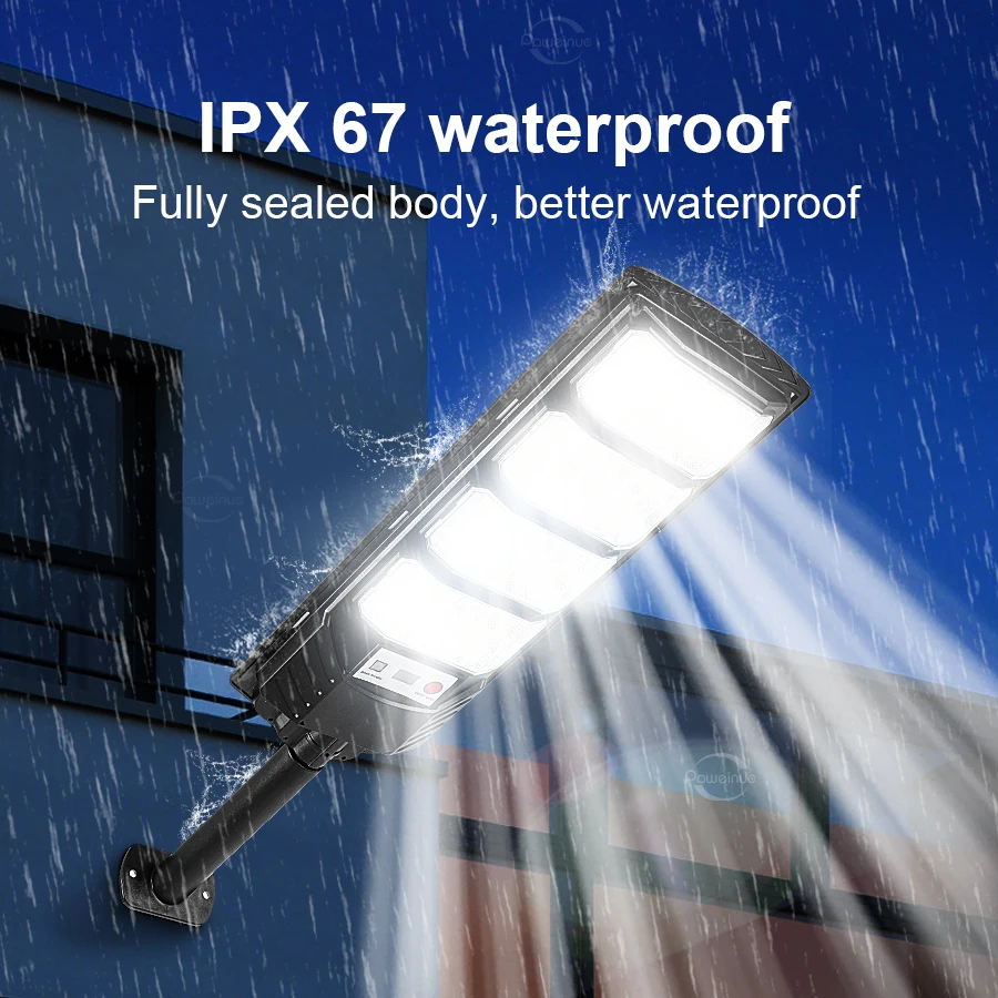Lámpara Solar LED de 99000000LM y 60000W para Exteriores con Sensor de Movimiento, Súper Brillante, Impermeable, para Jardín, Calle, Patio