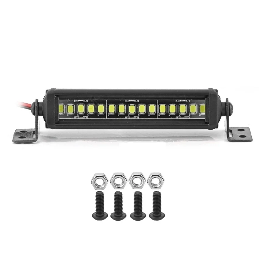 Barra de Luces LED de 55/75/95/115/135/215 mm, Lámpara de Techo para Axial SCX10 90046 Traxxas TRX4 Slash Rustler 1/8 1/10, Mejora para Autos RC