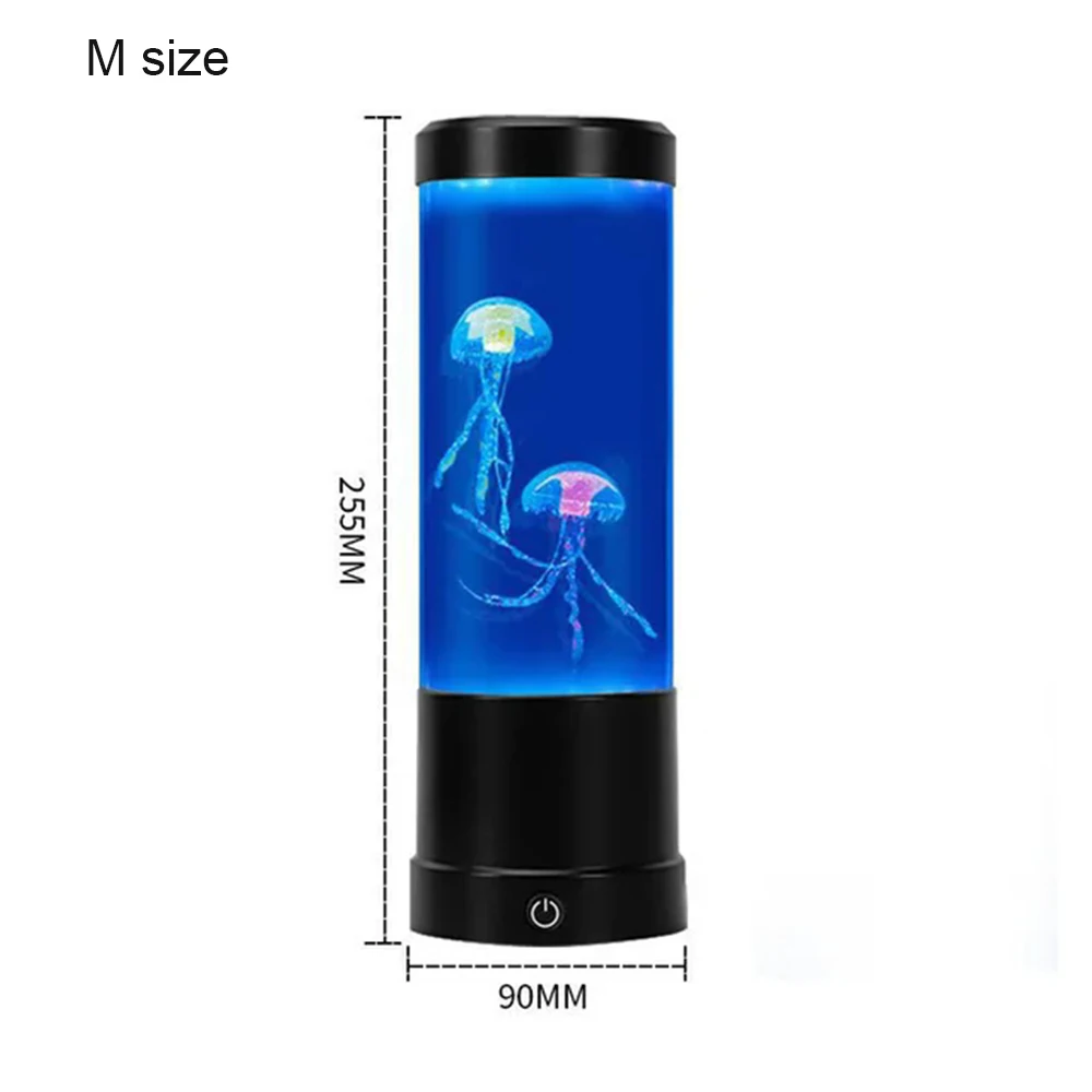 Lámpara de medusas, luz LED nocturna con Control remoto, luces de decoración del hogar que cambian de Color, regalo de cumpleaños para acuario para niños, carga USB