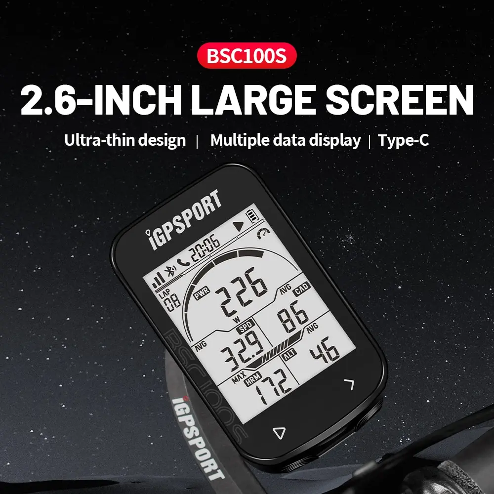 Ordenador GPS para bicicleta IGPSPORT BSC100S, velocímetro inalámbrico para bicicleta, cronómetro Digital, odómetro para ciclismo, ordenador para ciclismo