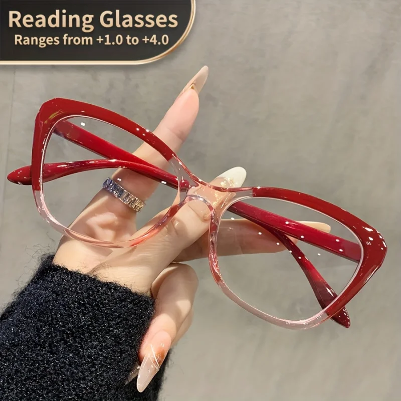 Gafas de Lectura Retro con Marco de PC Transparente para Hombre y Mujer, Aumento de +1.0 a +3.5, Accesorios para Computadora y Laptop