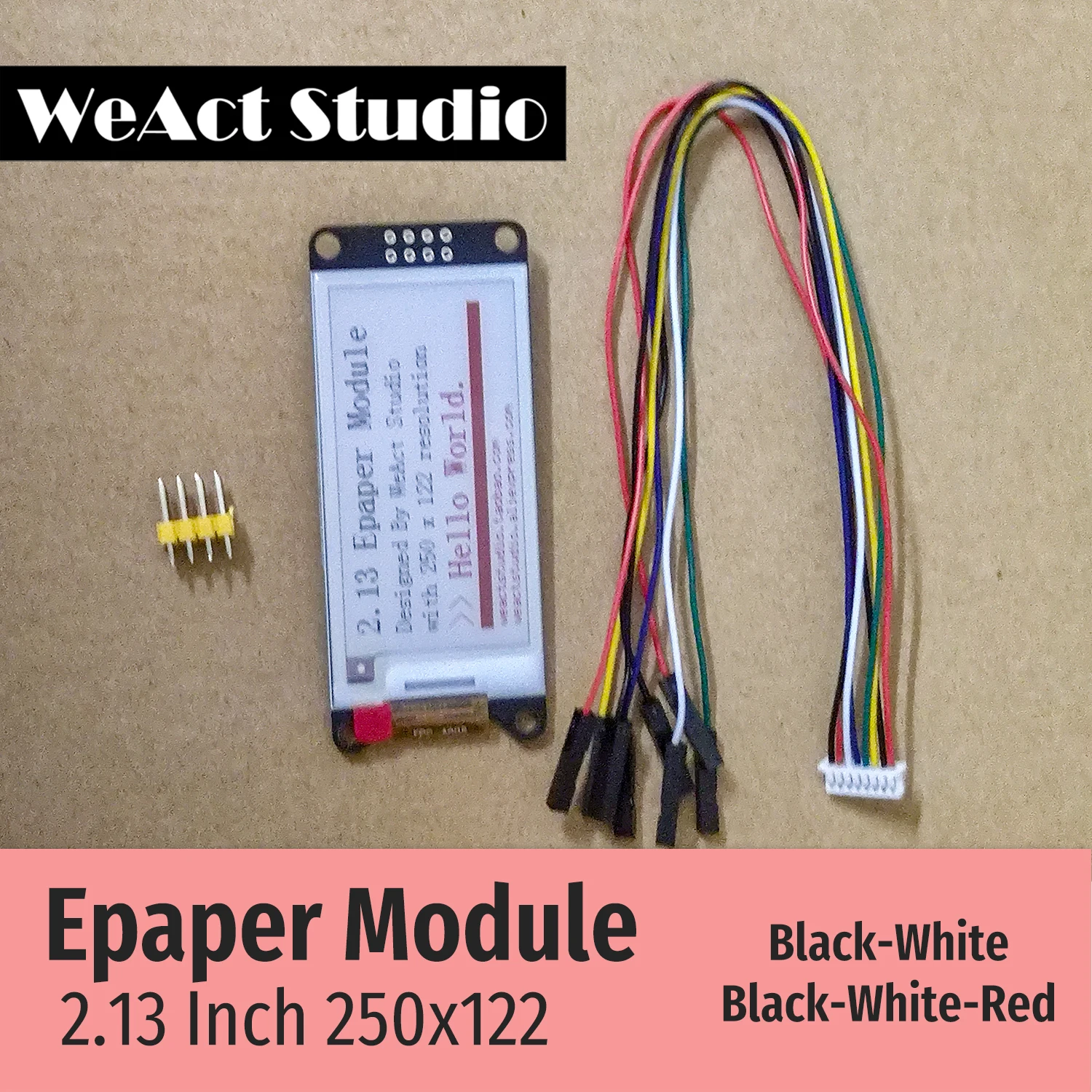 WeAct 2.9 ''2.13" 2.9 2.13 pulgadas Módulo Epaper E-paper E-Ink Pantalla EInk SPI Negro-Blanco Negro-Blanco-Rojo