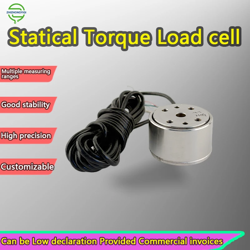 Mini sensor de torsión de reacción, celda de carga de torsión de acero inoxidable micro de alta precisión de 0-100Nm para medición de fuerza industrial