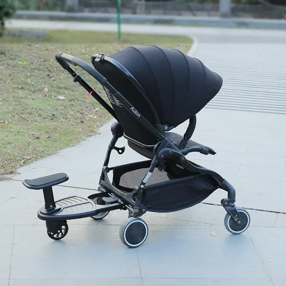 Adaptador de Pedal para cochecito de bebé gemelo, accesorios para cochecito, remolque auxiliar para niños gemelos, placa de pie con asiento