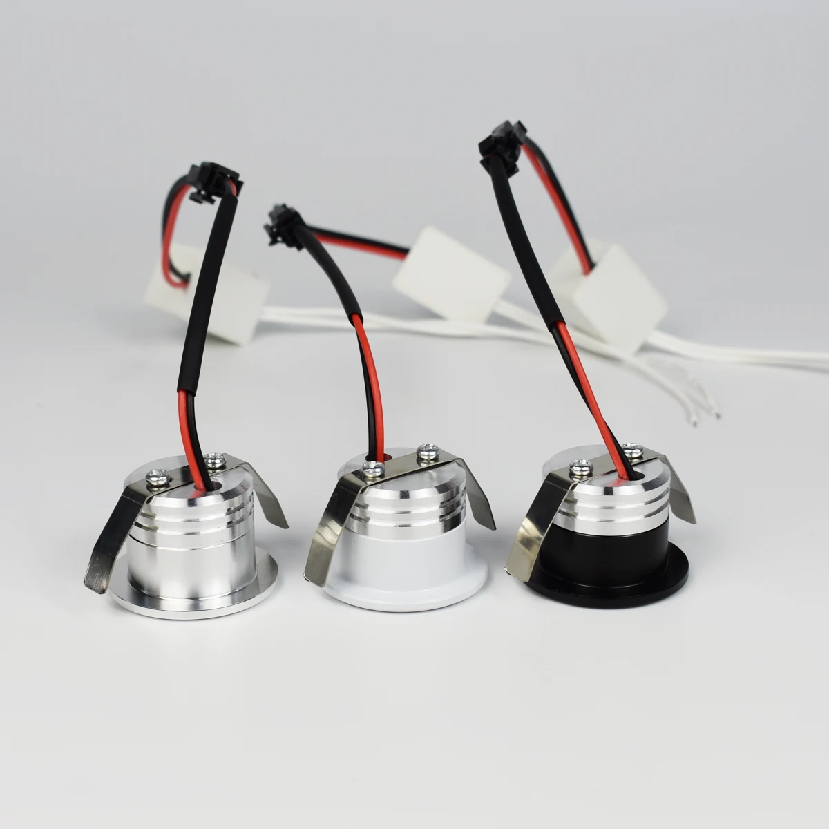 Focos LED Mini COB de 3W 110V 220V Negro Plata Blanco