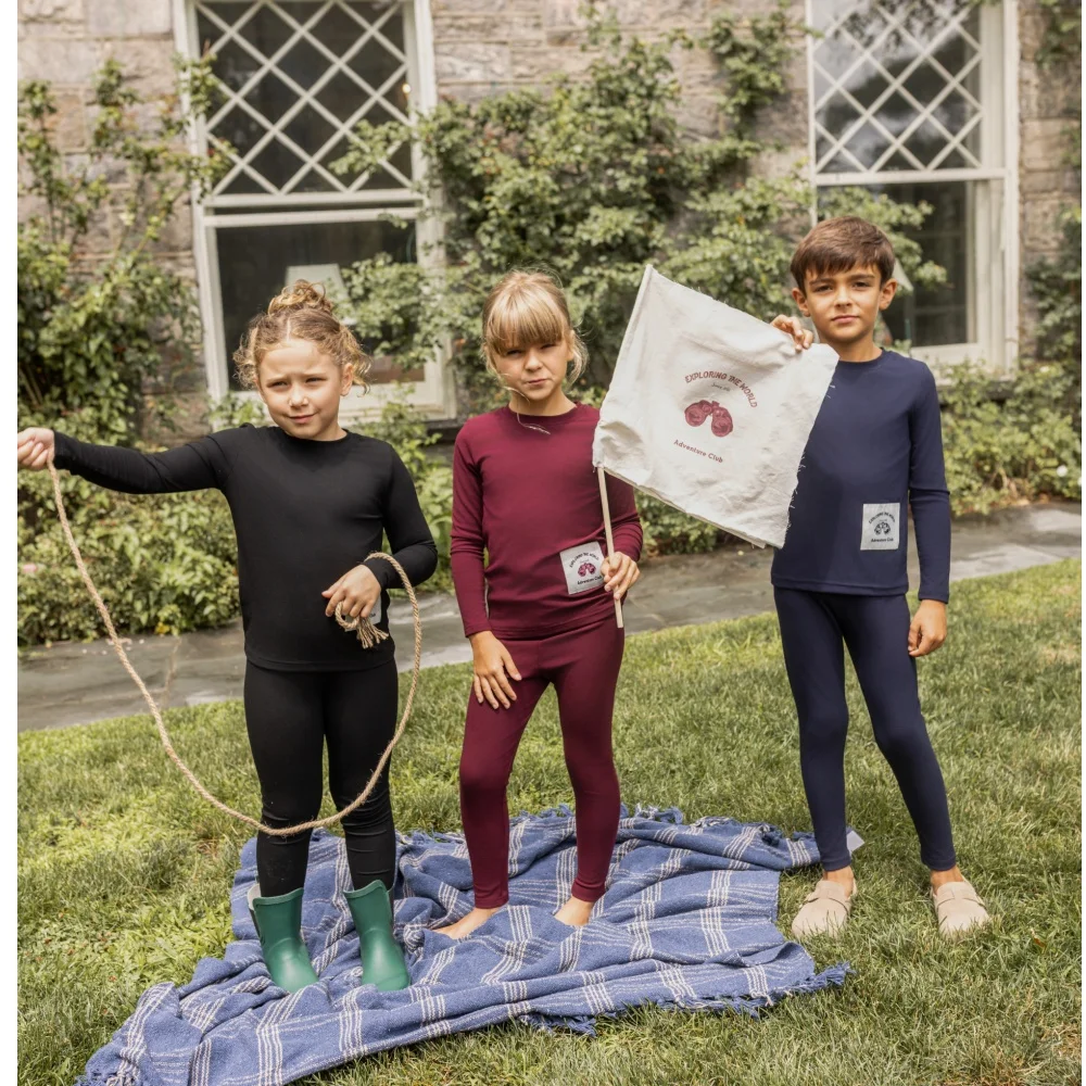 AP AW26 Modal Fabric Explorer Club Collection, ropa a juego para niños y niñas, ropa informal cómoda para niños