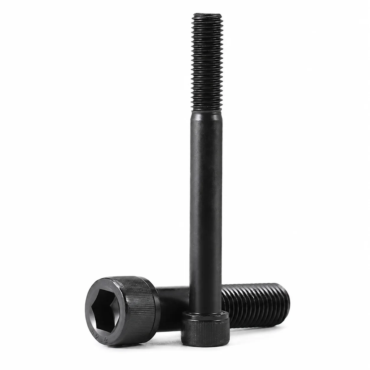 Tornillo de cabeza cilíndrica hexagonal (Allen) de acero negro grado 12.9, alargado, con rosca parcial, M3 M4 M5 M6 M8 M10 M12, 30~300mm