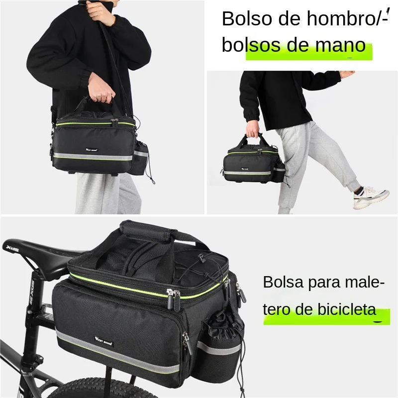 WEST BIKING-bolsa impermeable 3 en 1 para maletero de bicicleta, bolsa para bicicleta de montaña y carretera, portaequipajes de viaje de gran capacidad, alforjas para asiento de sillín