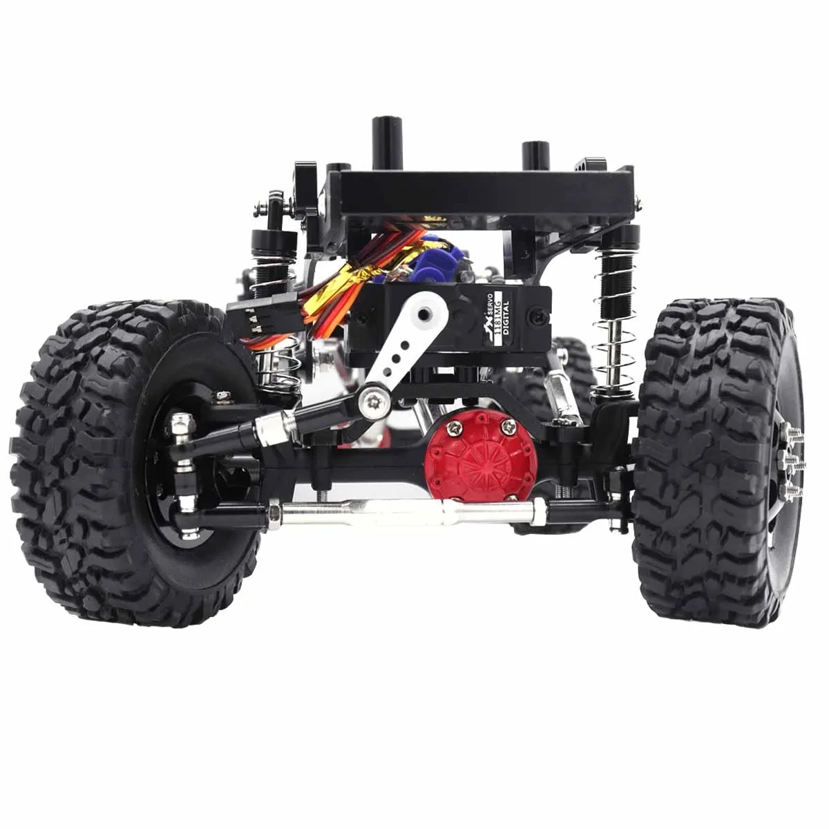 Para WPL C14 C24 C34 C44 B14 B24 1/16 RC piezas de actualización de coche accesorios WPL juego de eje delantero y trasero de Metal